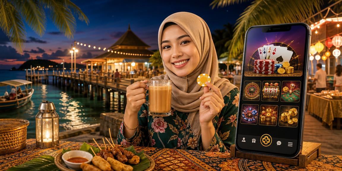 Pengguna Malaysia log masuk ke platform kasino mudah alih 22000 di Terengganu